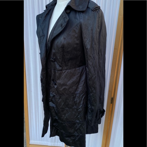 INTERNATIONAL CONCEPTS LIGHTWEIGHT LONG-LINED BELTED SILKY JACKET - Picture 6 of 10